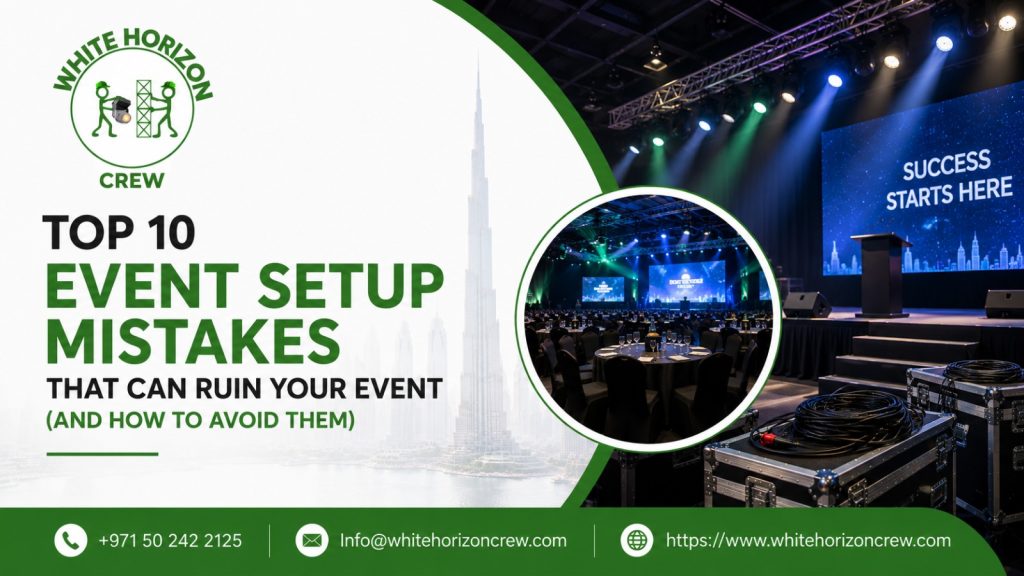 event management mistakes