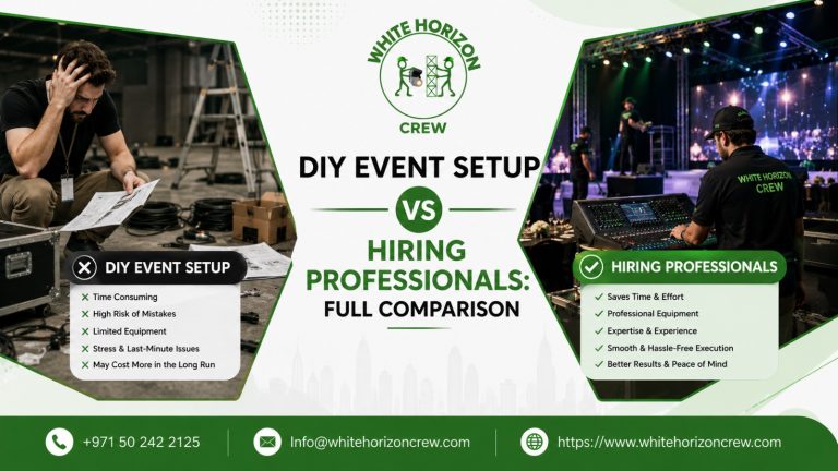 DIY Event Setup vs Hiring Professionals: Which Option Is Right for Your Event?