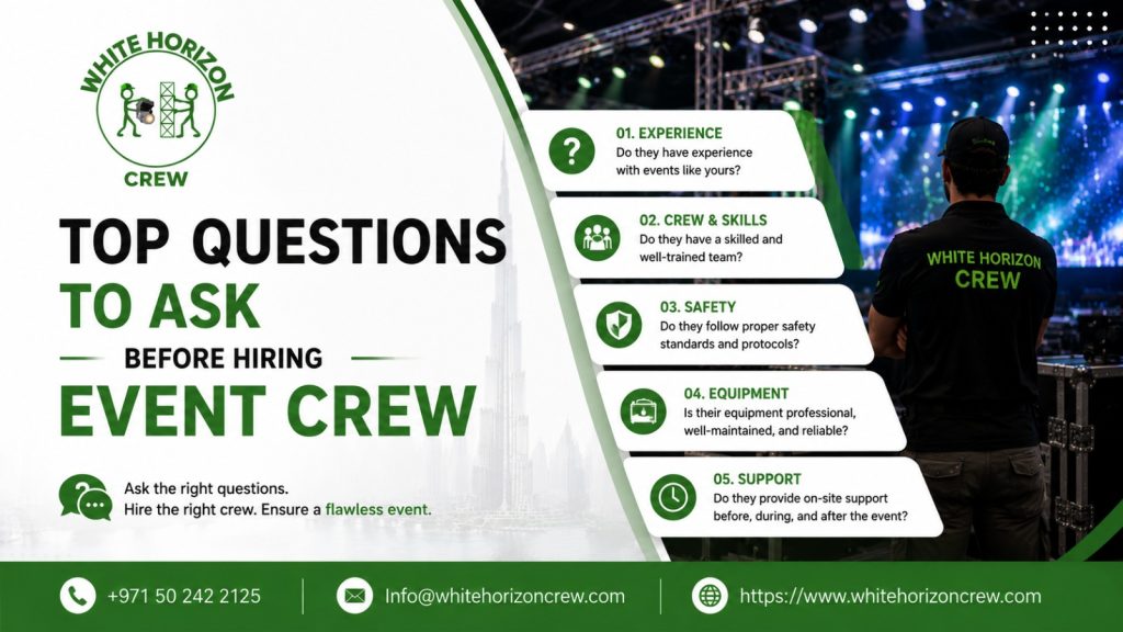 Top Questions to Ask Before Hiring Event Crew